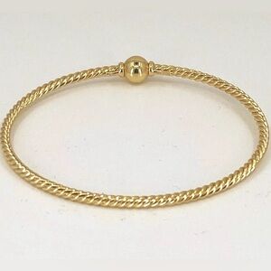 David Yurman  Solari Cablespira 18K Yellow Gold Bangle